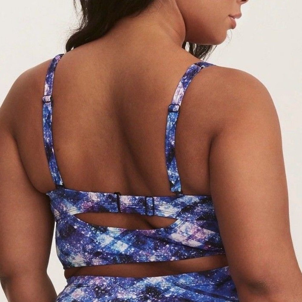 TORRID 2/2X BIKINI Top Galaxy Space Vixen PushUp - Picture 2 of 4